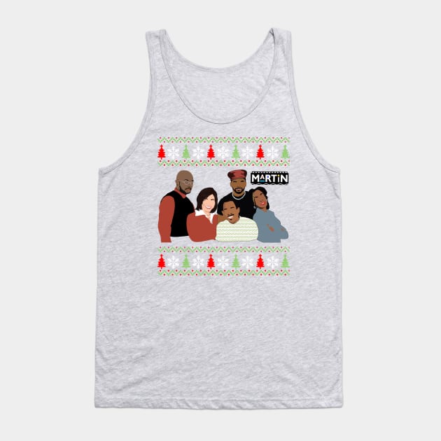 Martin TV Show 90's Damn Gina in christmas Tank Top by gorilaboss